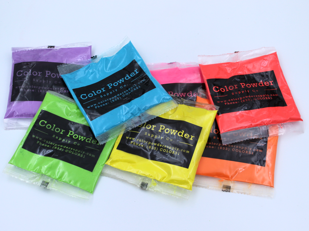 color powder packets