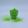 pre-filled green color powder squeeze bottles