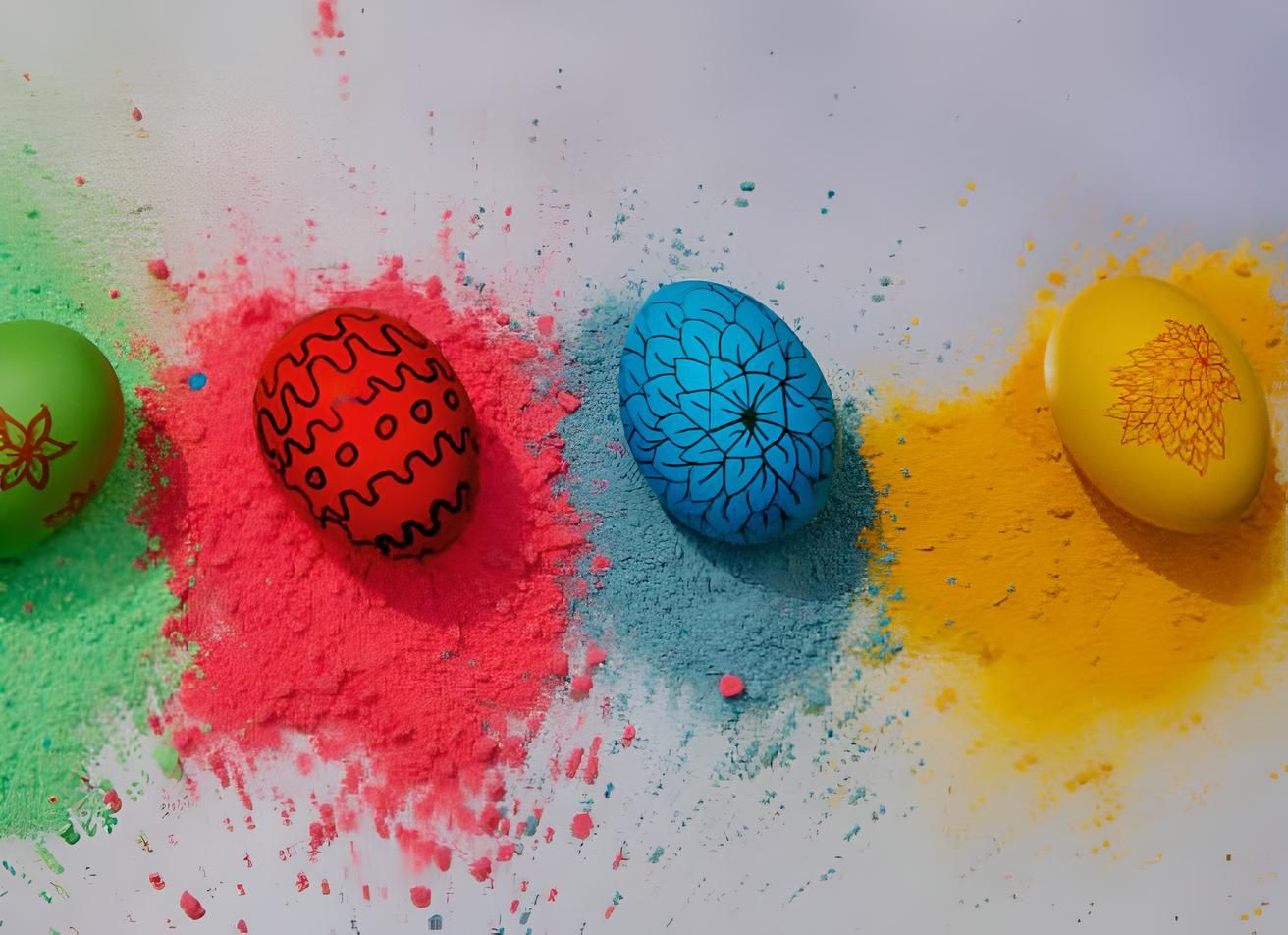 Easter Crafts and Activities Color Powder Supply